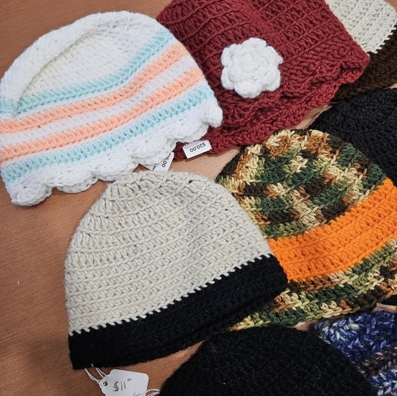 Lot of 9 Wholesale Adult Hats